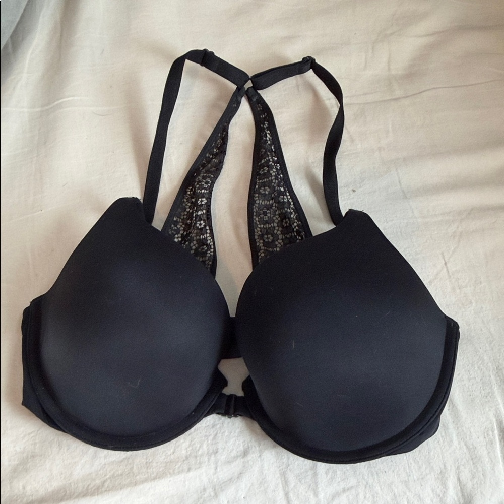 Victoria's Secret Black Lace Detail Bra